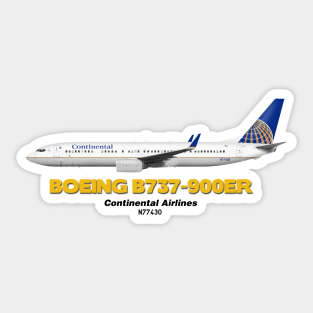 Boeing B737-900ER - Continental Airlines Sticker